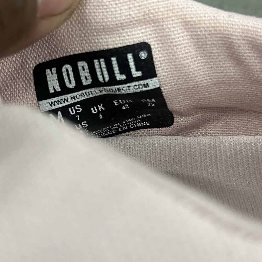 NOBULL Canvas Trainers Pink Womens Size 7 Lightweight Minamalist Gym Shoes - Picture 10 of 11